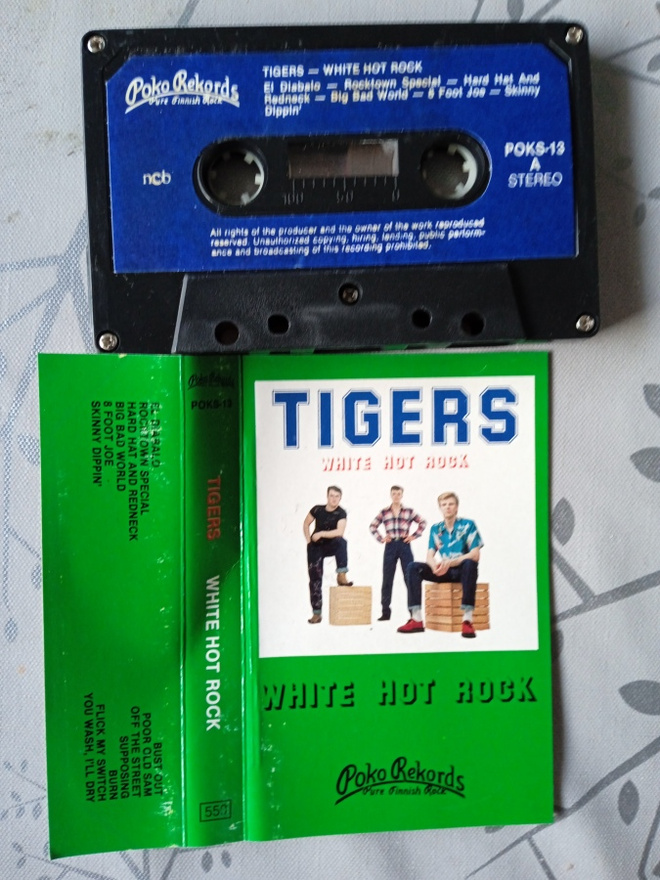 C-KASETTI: TIGERS ( Teddy and the tigers) WHITE HOT ROCK