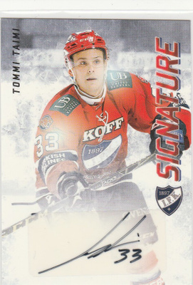 2015/16 Cardset Signature Tommi Taimi , HIFK