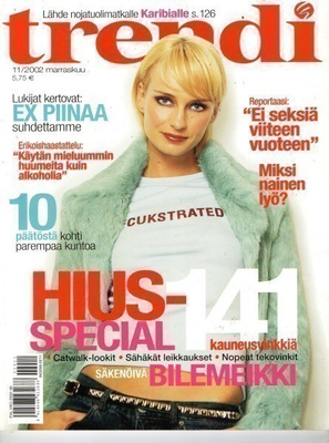 Trendi n:o 11 2002 Janina Andersson. Minna Pajulahti. Matthe