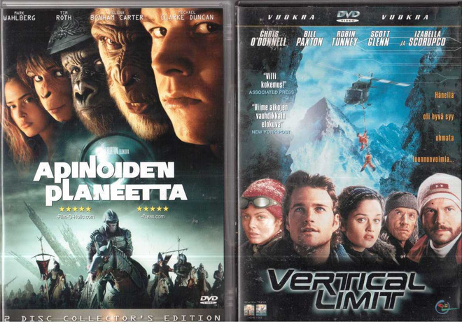 2 KPL DVD ELOKUVIA