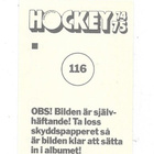1974-75 SWE Williams #116 Jiri Holik , Jihlava & Tsekki - pikkukuva 2