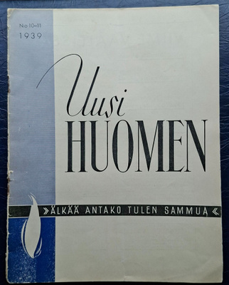 IKL- Uusi Huomen 1939.