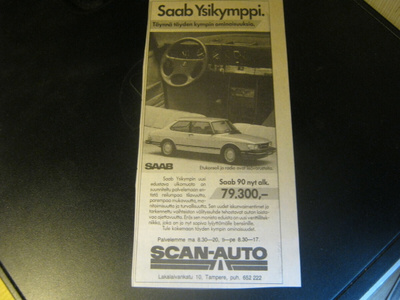 mainos Saab 90