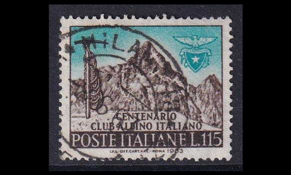 Italia 1142 o Alppiseura Club Alpino Italiano 100v (1963)