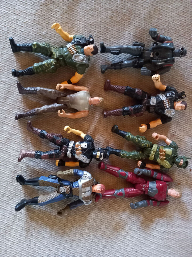 LANARD / CHAP MEI vintage figuurit 1990-luvulta, 8kpl