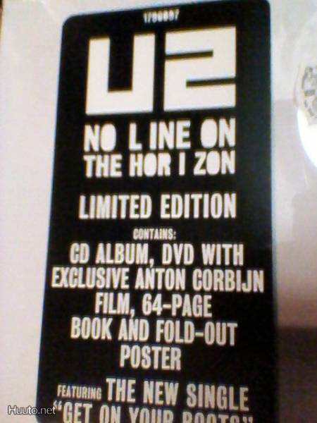 U2 - NO LINE ON THE HORIZON LIMITED EDIT BOXI uusi (+)