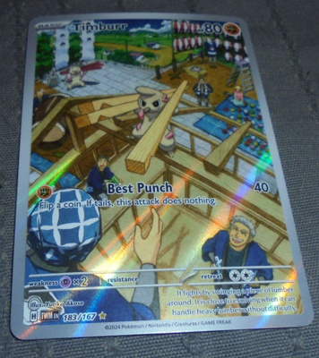 Pokemon keräilypelikortti Timburr 80 HP