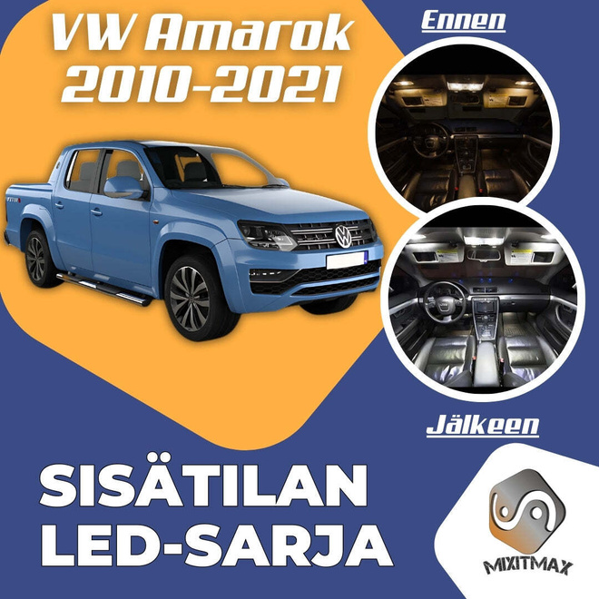 VW Amarok Sisätilan LED-sarja 7-osainen