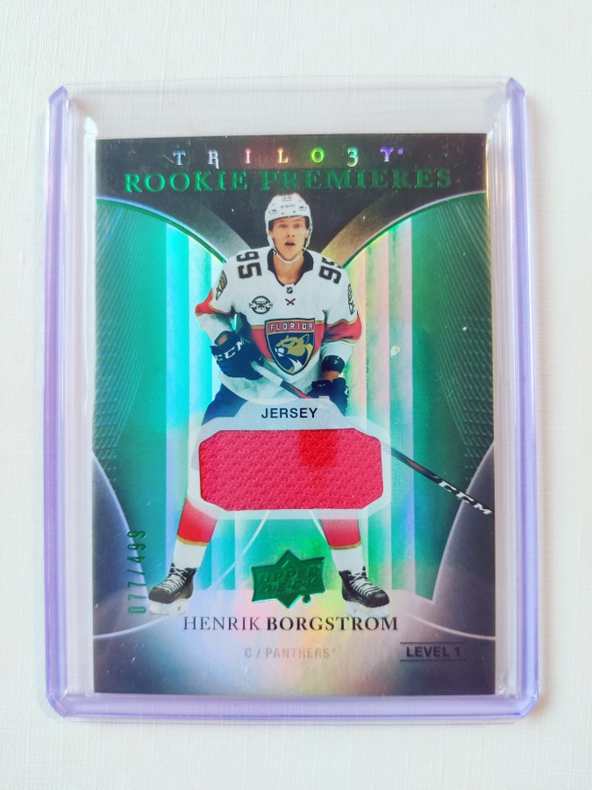 Henrik Borgström - 18-19 Trilogy Rookie Premieres Jersey