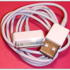 Valkoinen iPhone 4 /  iPad / iPod - 30 pin kaapeli #30212 - pikkukuva 2