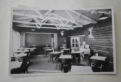 Sotkamo, Vuokatti, VRU:n maja, sisäkuva, vkpk, p. 1963