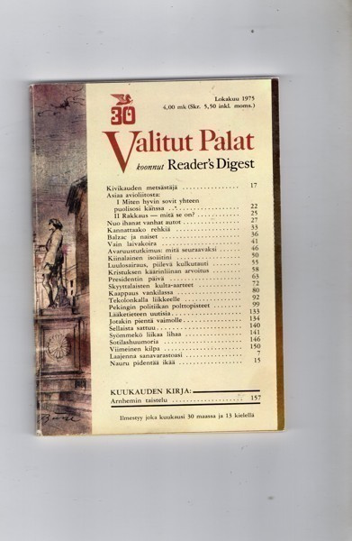 Valitut Palat n:o 10 1975 Nuo ihanat vanhat autot.