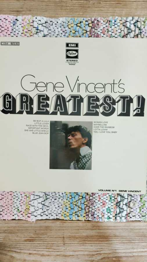 GENE VINCENT - Gene Vincent's Greatest! LP ORANGE LABEL