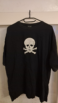 Black Label t-paita pääkallokuvio XXL musta