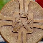 Karjala mitali. Leimalla. Siisti nauha. Pronssia. Halkaisija - pikkukuva 2
