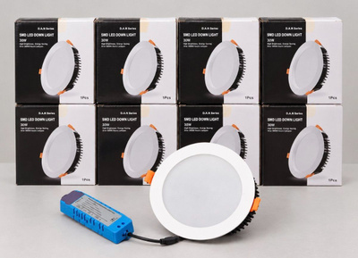 30W LED-kattovalaisin – uusia, 8 kpl