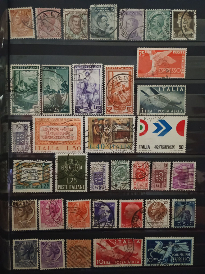Italia postimerkit 36kpl