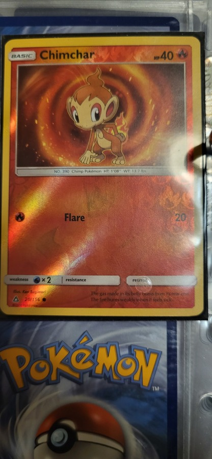 Chimchar [Reverse Holo] #20 Pokemon Ultra Prism card