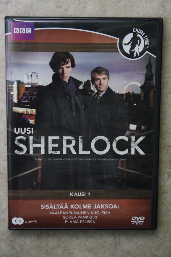Uusi Sherlock, kausi 1, 2 x DVD.