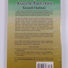 Kenneth Hoffman : Banach spaces of analytic functions - pikkukuva 2