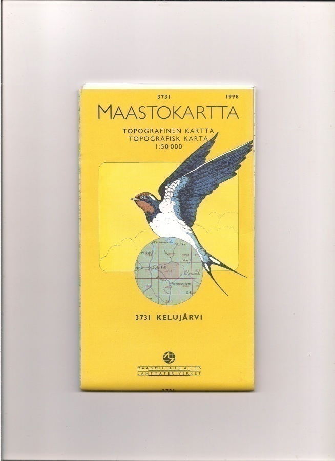Maastokartta 1:50 000 Kelujärvi