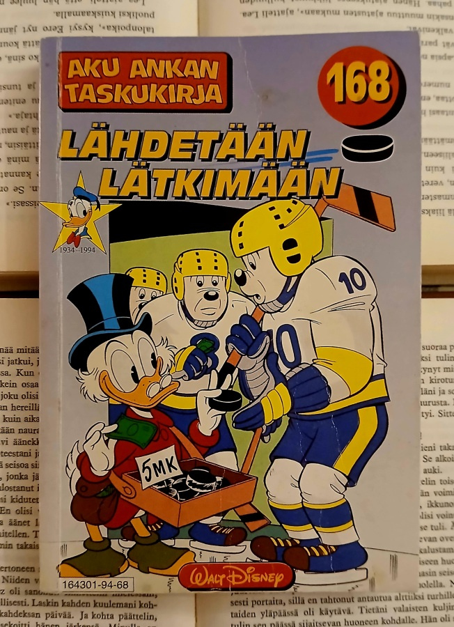 Aku Ankan taskukirja 168 • Lähdetään lätkimään