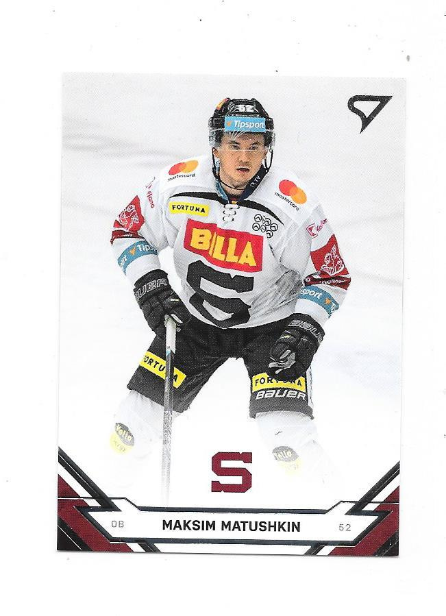 2021-22 Tipsport #286 Maksim Matushkin Sparta Praha ex Ässät