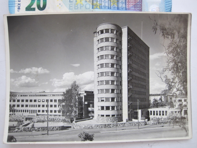 VANHA Valokuva Postikortin Malli Helsinki Kulk 1951