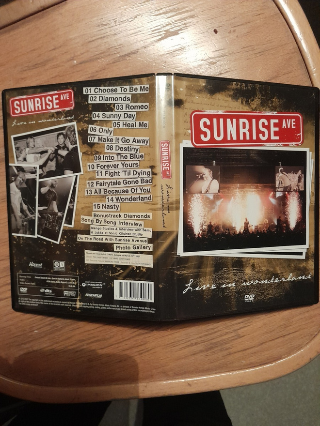 Sunrise avenue dvd