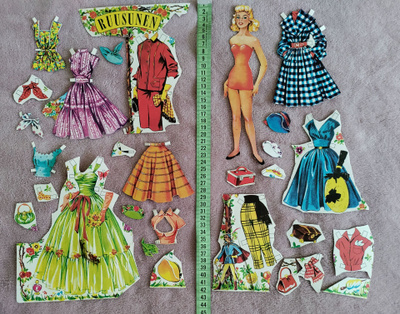 Paperinukke Ruusunen 1950-60-luku