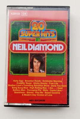 NEIL DIAMOND 20 SUPER HITS NEIL DIAMOND C-KASETTI