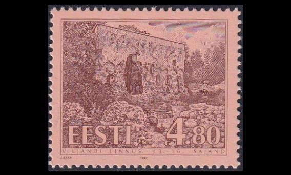 Eesti 292 ** Rakennuksia Burg Viljandi (1997)
