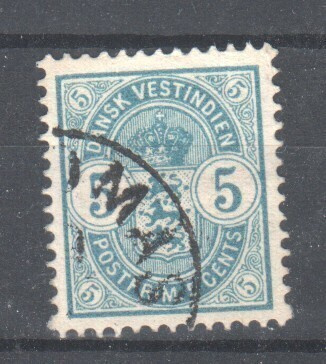 Tanskan Länsi-intia 1900 5 cent (2)