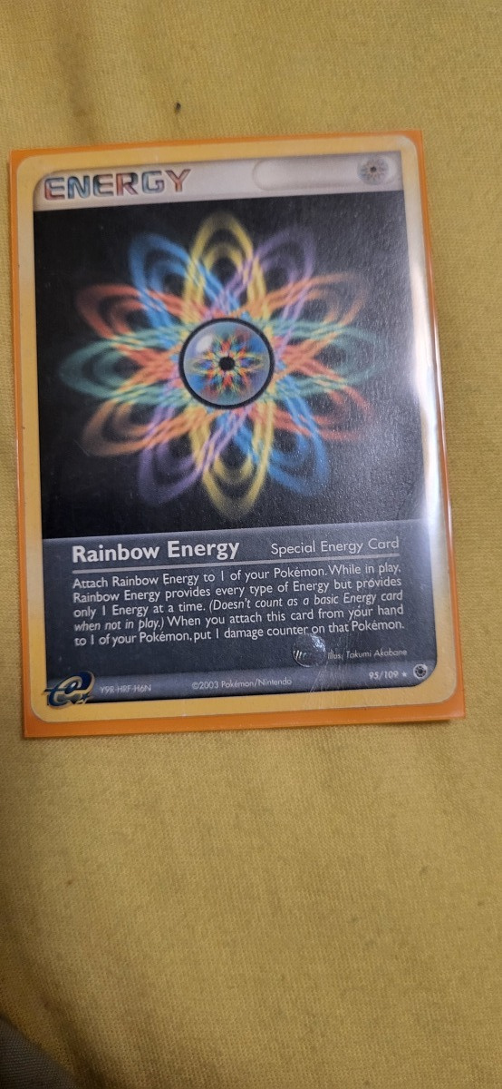 Rainbow Energy 95/109 - Ex Ruby & Sapphire RARE card
