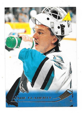 1995-96 Pinnacle #173 Wade Flaherty San Jose Sharks Mv RC
