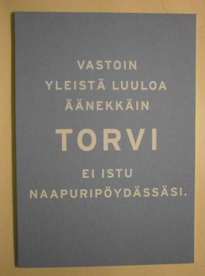 Torvi ei istu... Hgin kaupunginorkesteri, MiniMoi 1956,ei p.