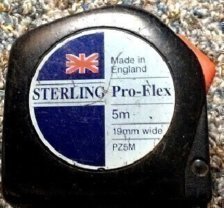 Rullamitta Sterling made in England
