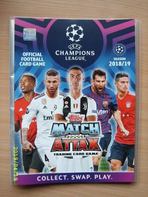 Match attax uefa champions league 18-19 –keräilykortteja