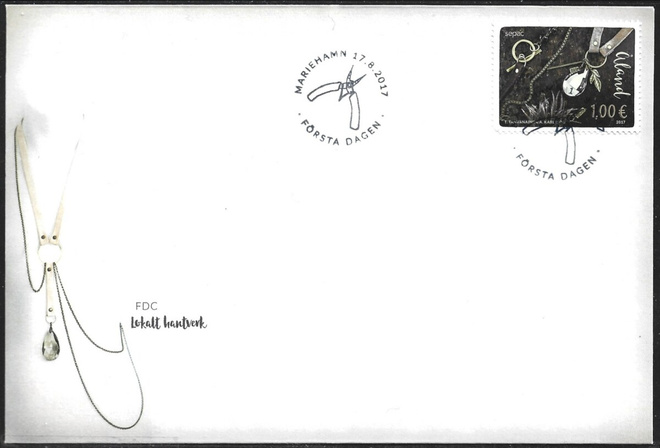 FDC Åland 2017  Paikallinen käsityötaito  LaPe ÅL 430