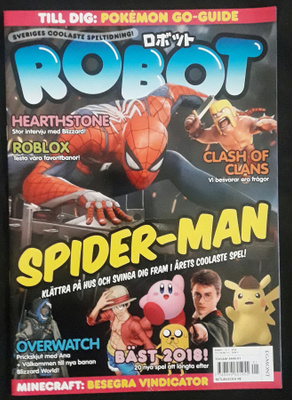 Robot-blad: Spider-Man, Overwatch, Roblox osv. - På svenska
