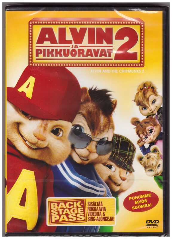 °°~ALVIN JA PIKKUORAVAT 2~ °° -DVD / (UUSI)