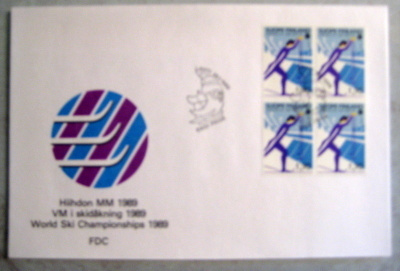 FDC Hiihdon MM-kisat25.1.1989 nelilö(71