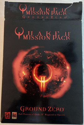 Quake II Mission Pack Ground Zero PC-peli, Big box, CIB