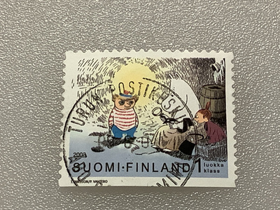 1413/ 1998 Muumeja 3/4 o leimattu loisto