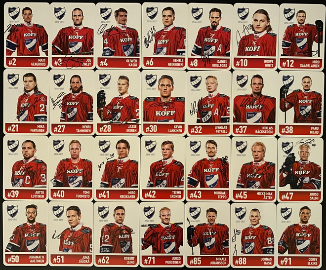 16-17 HIFK Team Issue nimikirjoituksella (28 erilaista)
