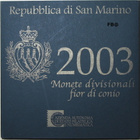 2003 San marino BU setti 1c - 2euro+ 5euron juhlaraha - pikkukuva 2