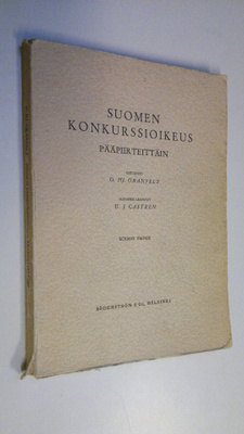 O. Hj Granfelt : Suomen konkurssioikeus pääpiirteittäin