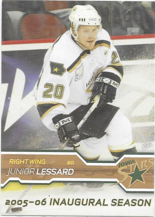 2005-06 Iowa Stars #20 Junior Lessard ex- Ilves farmi