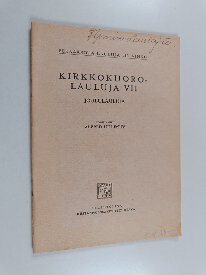 Kirkkokuorolauluja 7 : joululauluja