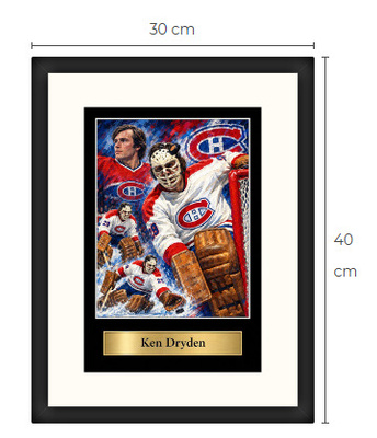 Uusi Ken Dryden Montreal NHL art print Limited Edition